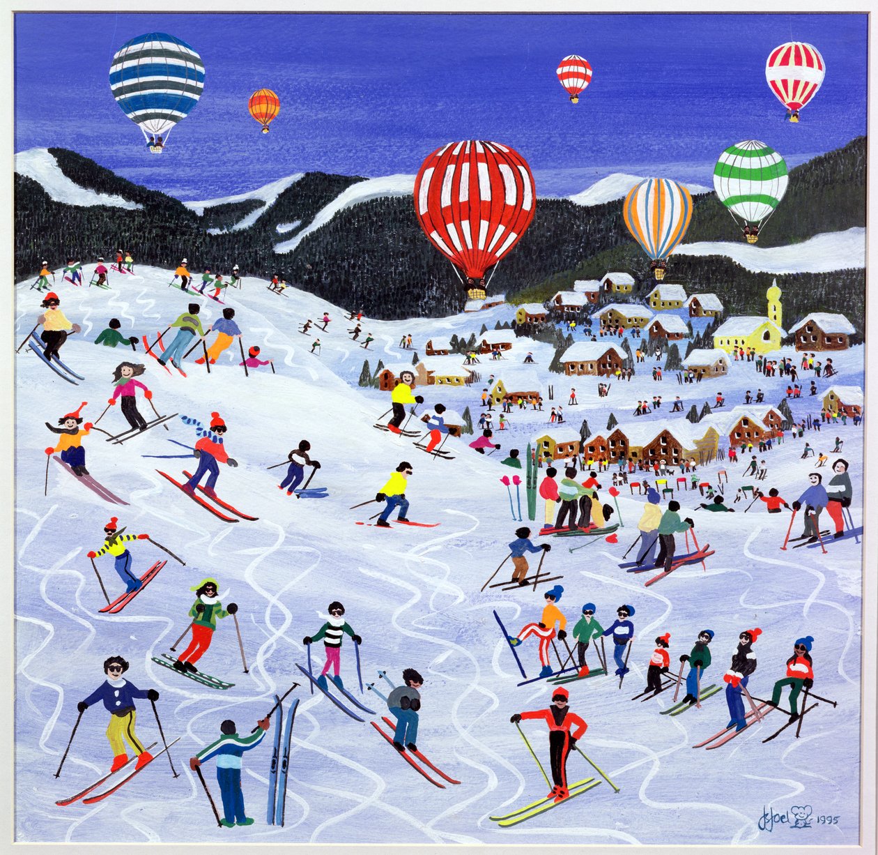 Ballongflyvning over løypa, 1995 av Judy Joel
