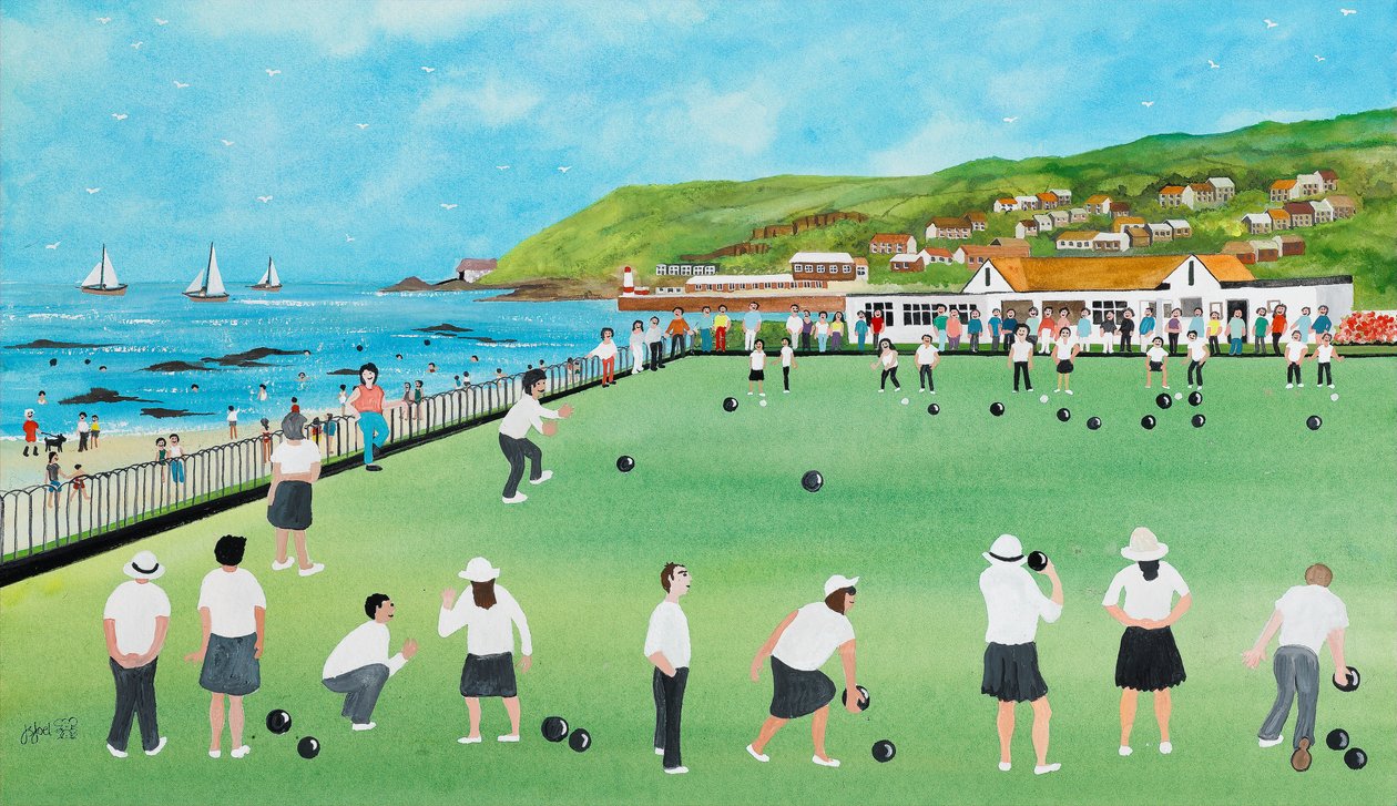 Bowling på Newlyn Green av Judy Joel
