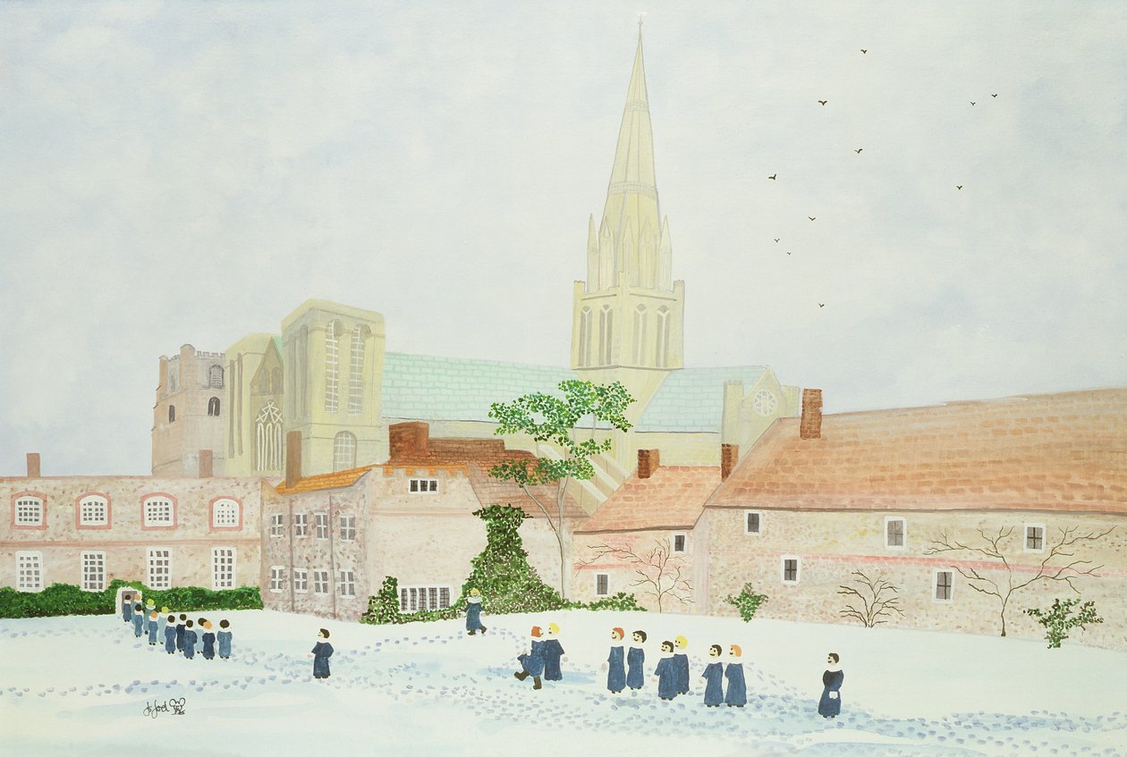 Chichester katedral og besøkskor av Judy Joel