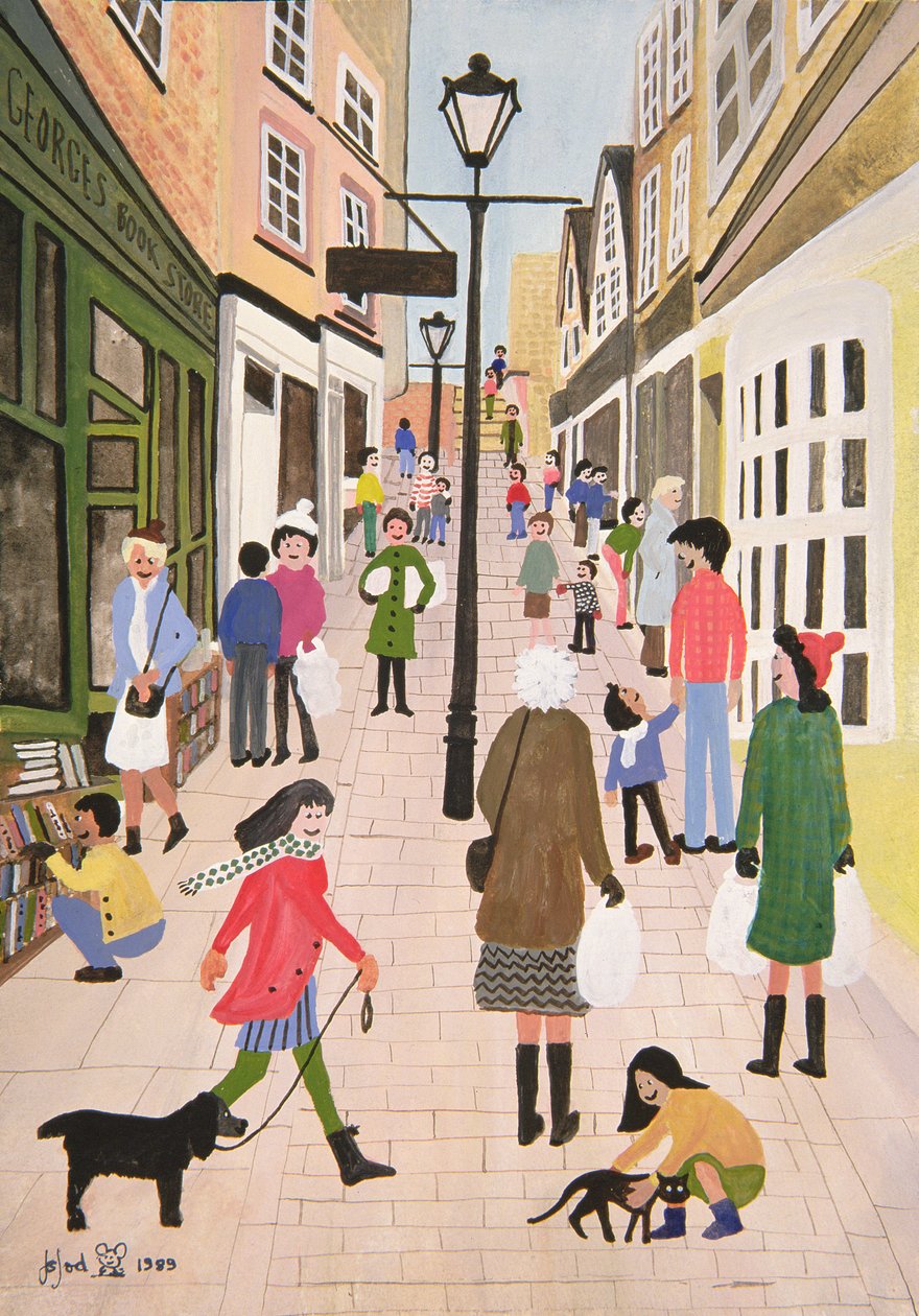 Christmas Steps, Bristol, 1989 av Judy Joel