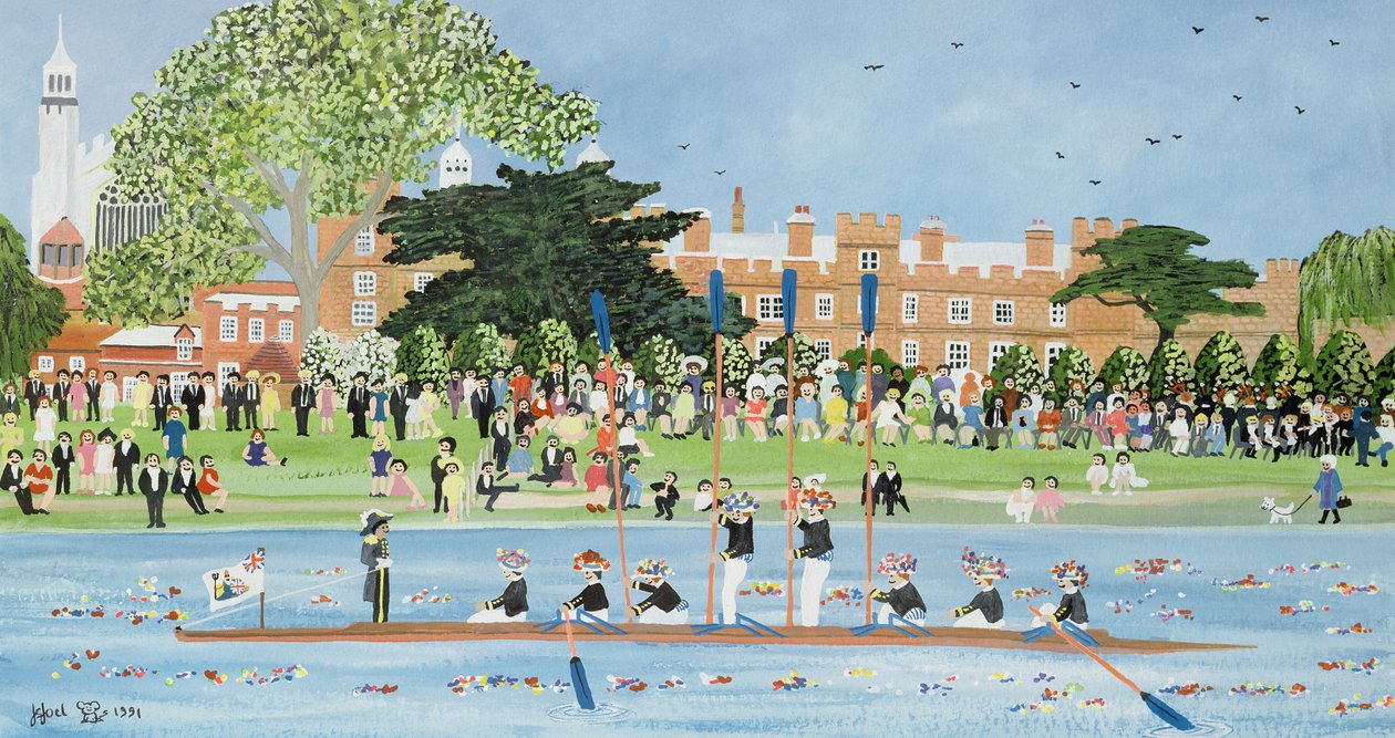 Prosesjonen av båter ved Eton College av Judy Joel