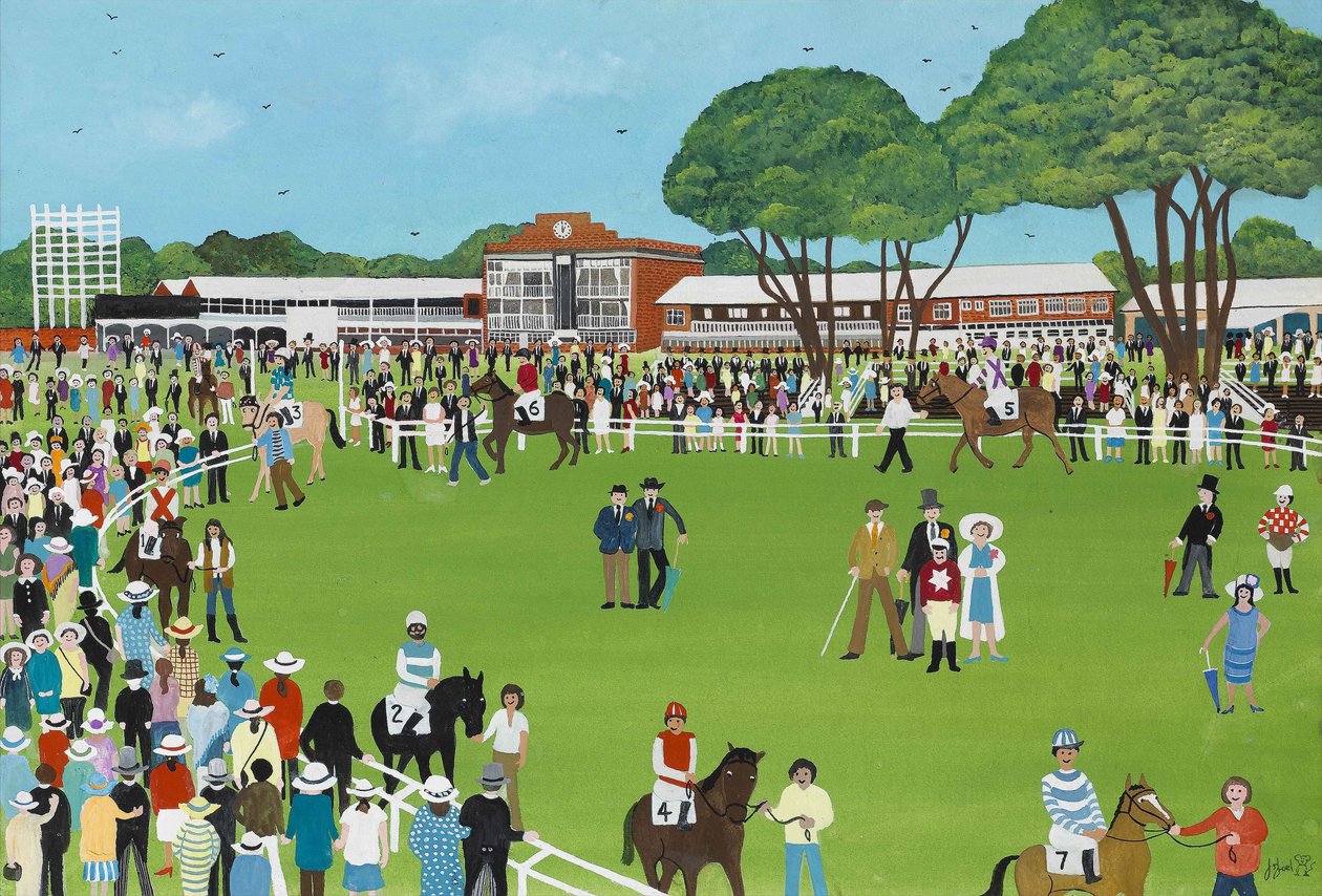 Ascot, 2009 (Gouache på papir) av Judy Joel