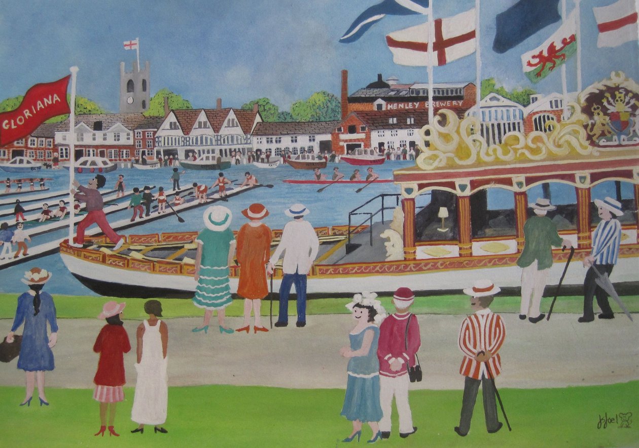 Henley - The Glorianna, 2012 (Gouache på papir) av Judy Joel