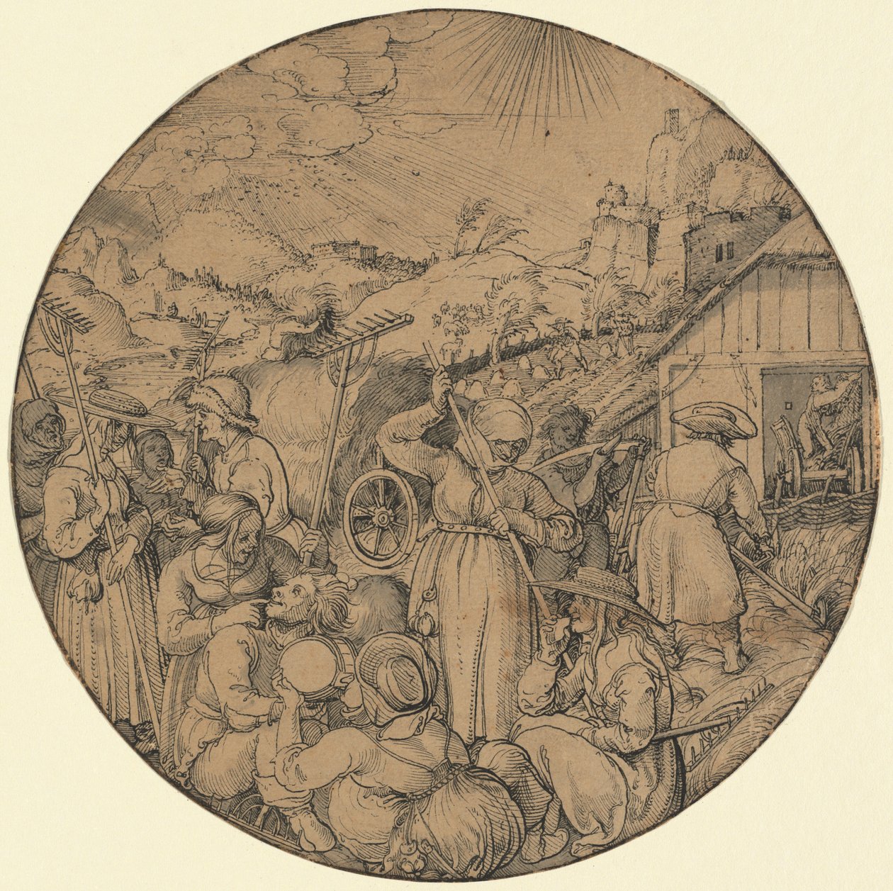 Høyhøsten (juni) av Jörg Breu the Elder