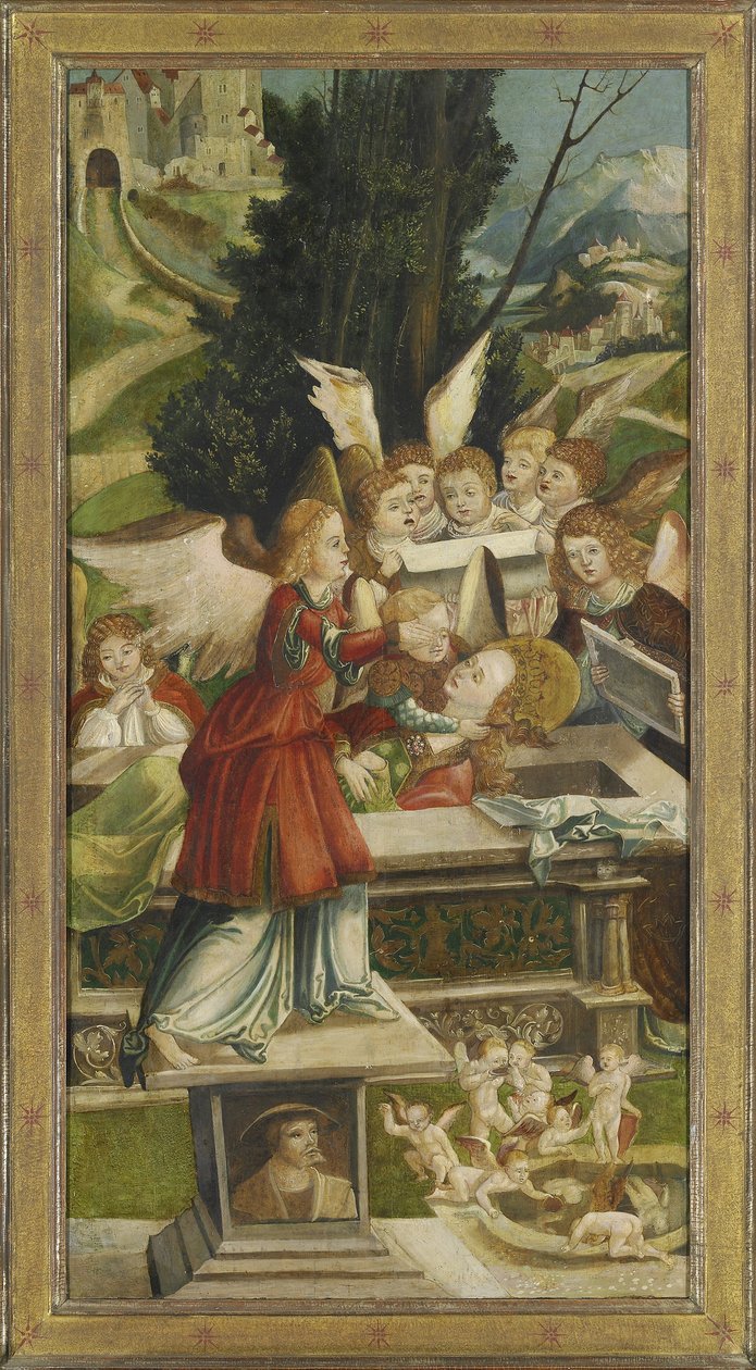 Gravleggingen. Fløy fra Saint Agatha-alteret, 1523 av Jörg Greimold