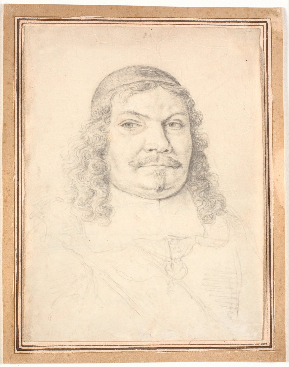 Portrett av Holstein-Gottorp kansler Johan Adolph Kielman von Kielmanseck (1612-1676). Bystefront mot høyre av Jürgen Ovens