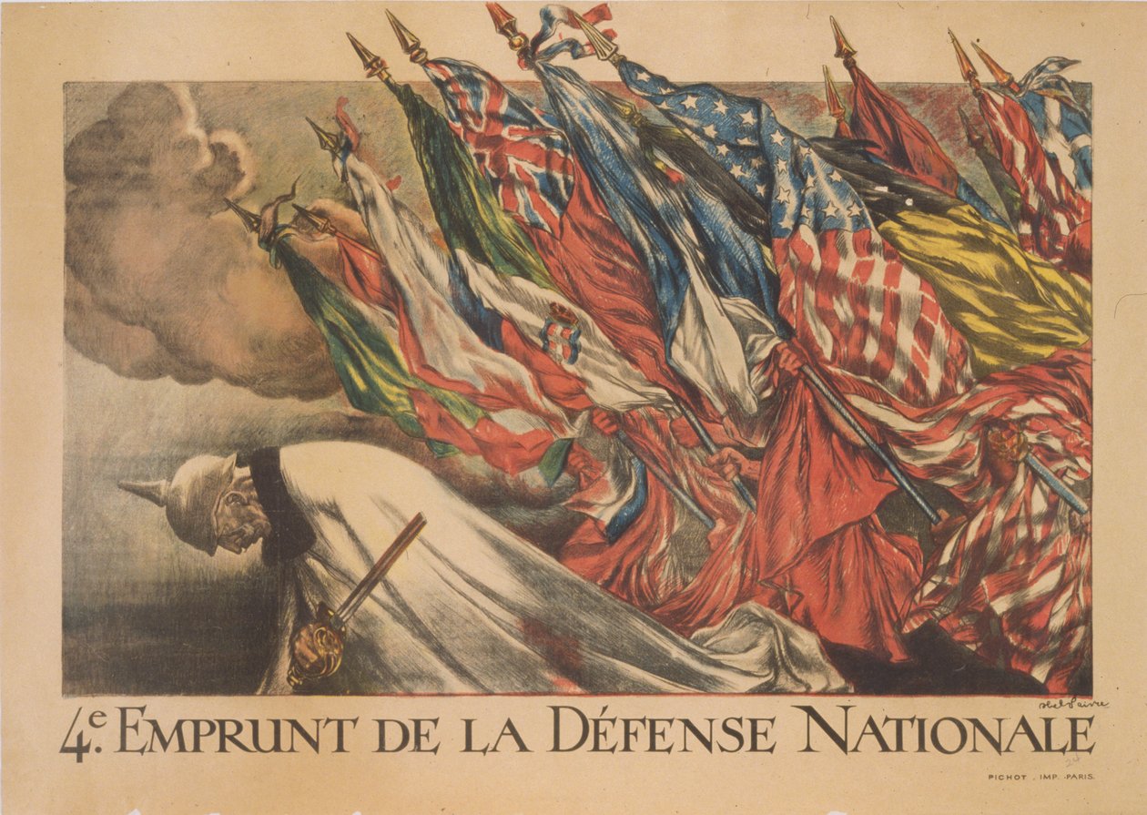 Fjerde lån til nasjonalt forsvar, 1918 (se også 698974) av Jules Abel Faivre