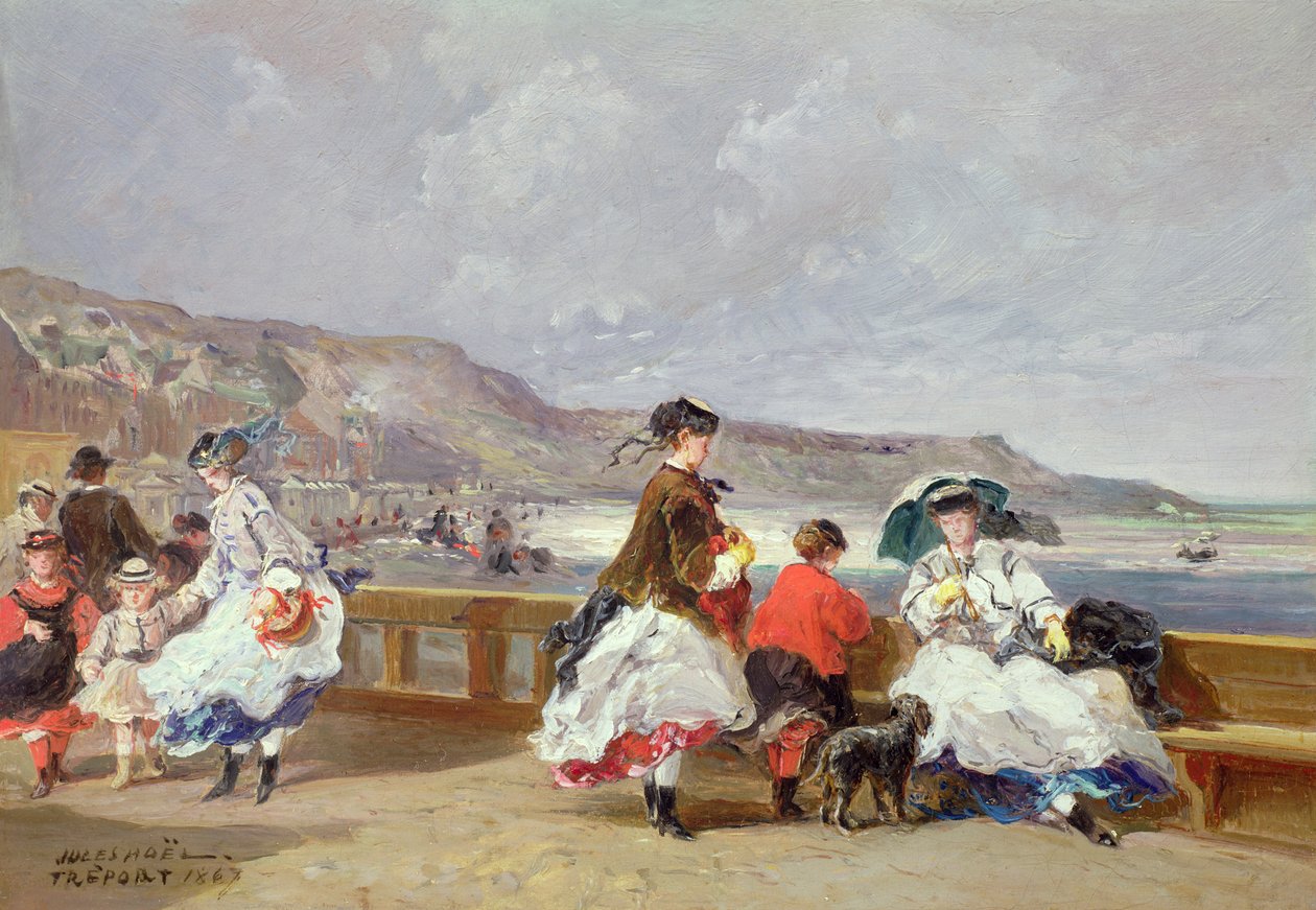 Le Treport, 1867 av Jules Achille Noel
