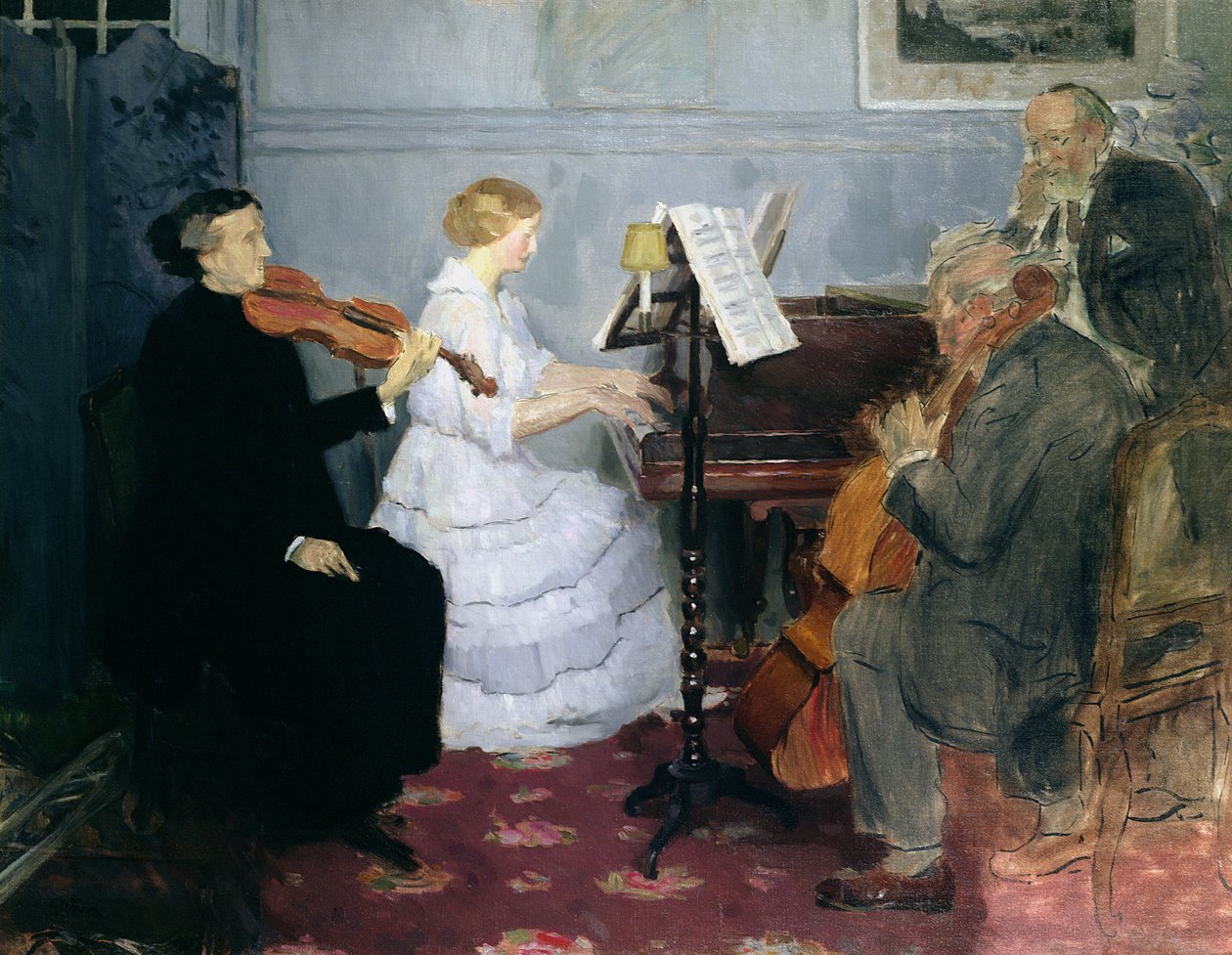 Kammermusikkkonsert, ca. 1885-90 av Jules Alexandre Gruen or Grun
