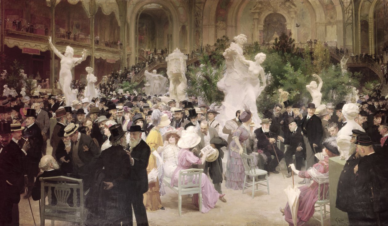 Fredag på den franske kunstnersalongen, 1911 av Jules Alexandre Gruen or Grun