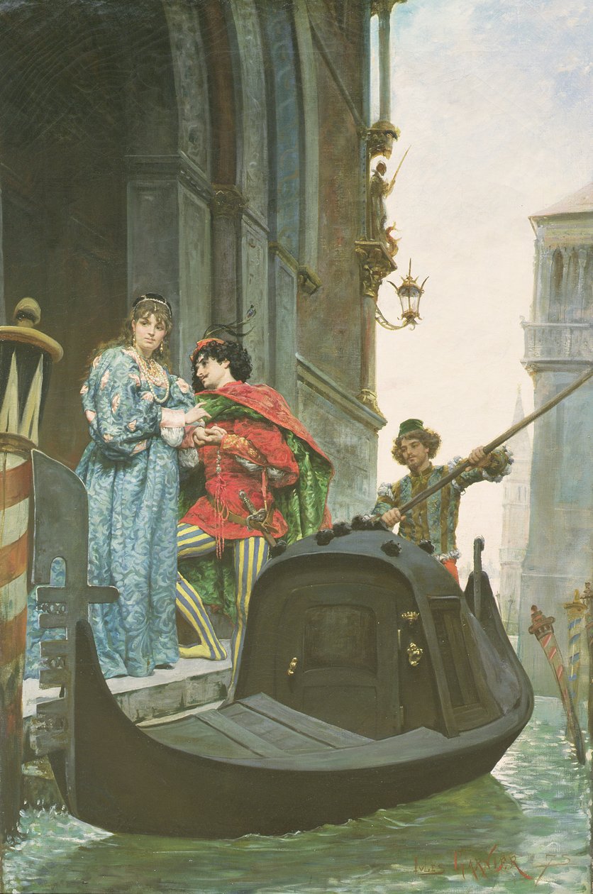 Kveld i Venezia, 1875 (for detaljer se 164361) av Jules Arsene Garnier