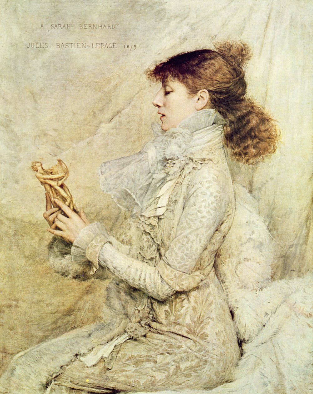 Portrett av Sarah Bernhardt (1844-1923) 1879, hentet fra 