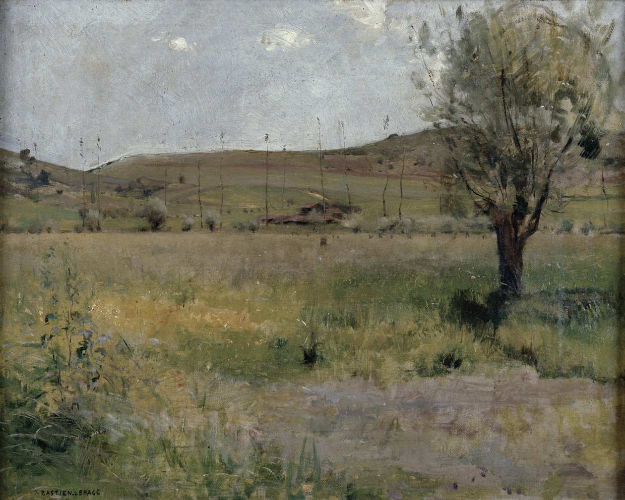 Sommerlandskap av Jules Bastien-Lepage