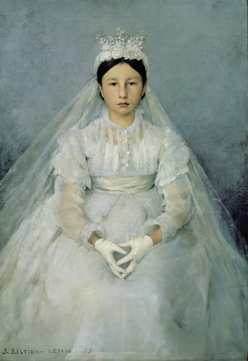 Den unge kommunikanten, 1875 av Jules Bastien Lepage