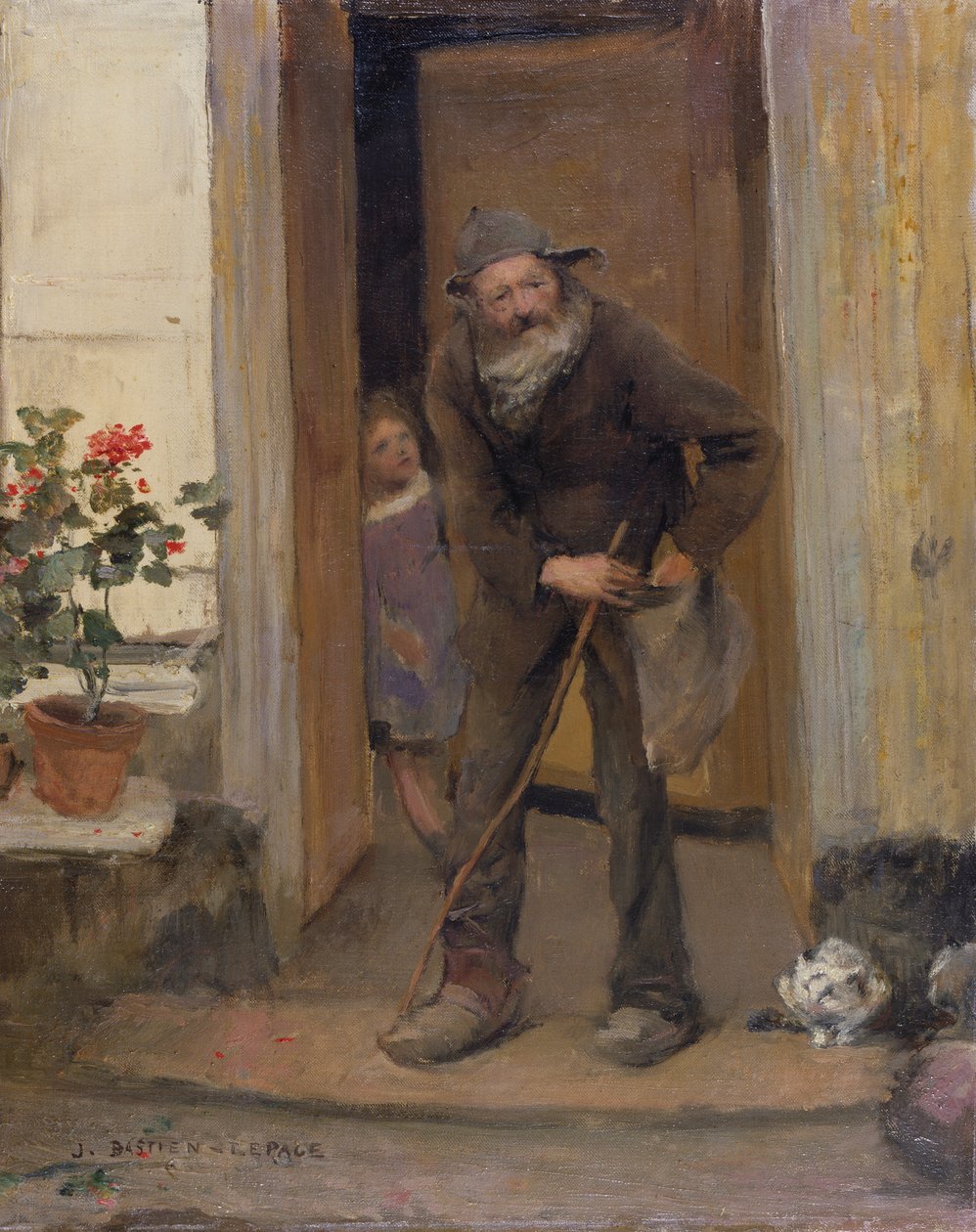 Tiggeren, 1881 av Jules Bastien Lepage
