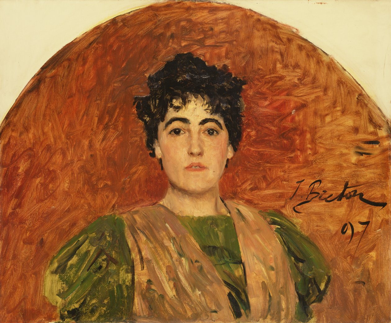 Portrett av Madame Dorchain, 1897 av Jules Breton