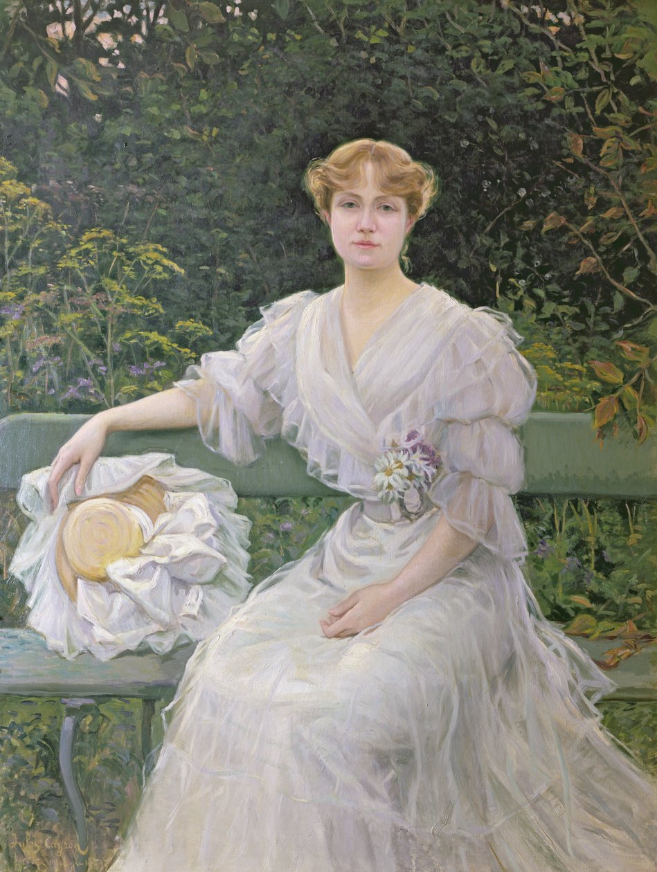 Portrett av Marguerite Durand (1864-1936) 1897 av Jules Cayron