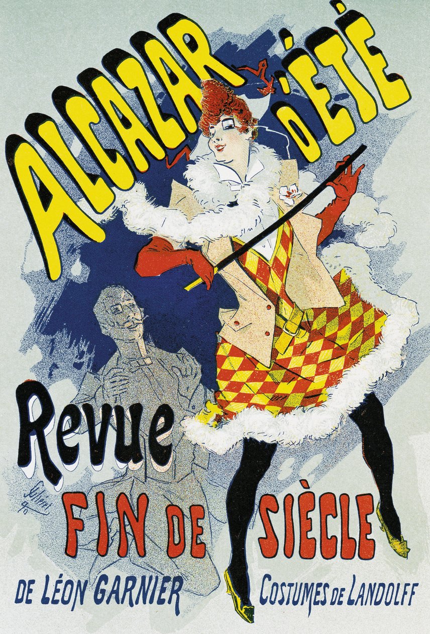 Plakat som reklamerer for et show av Jules Cheret