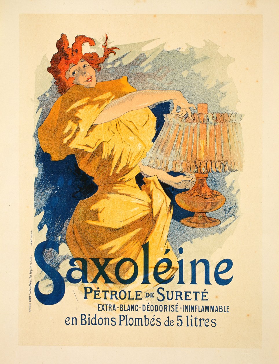 Saxoléine, 1896 av Jules Cheret