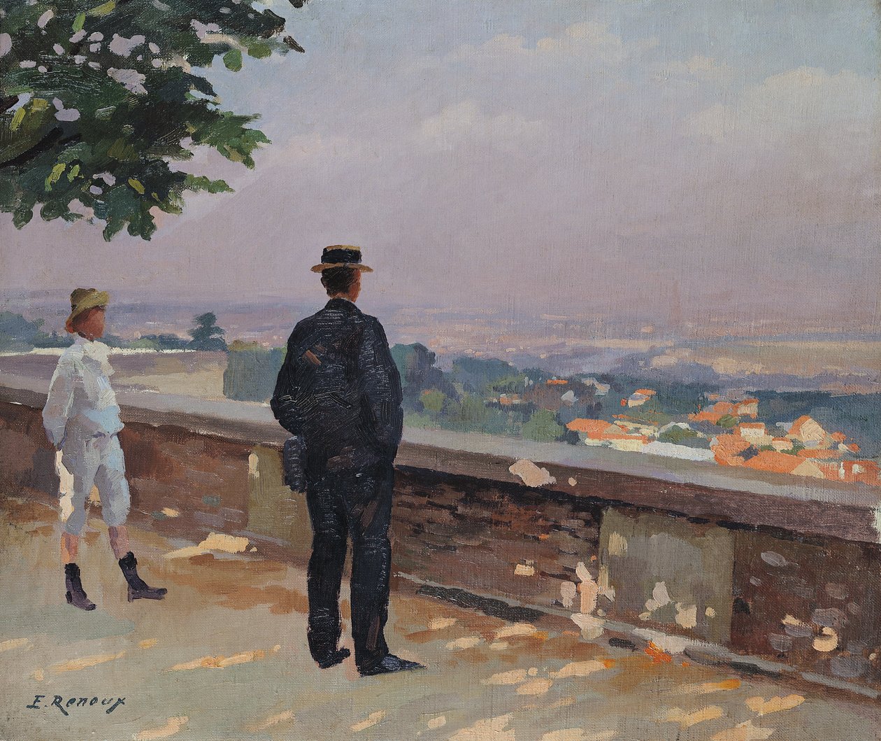 Paris fra observatoriet i Meudon av Jules Ernest Renoux