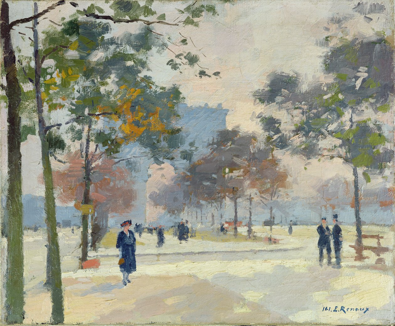 Triumfbuen om høsten, Paris av Jules Ernest Renoux