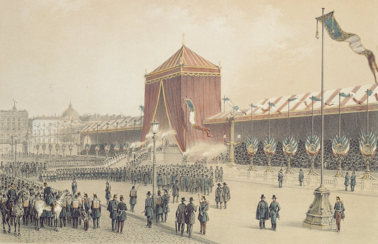 Proklamasjonen av republikken, 12. november 1848 av Jules Gaildrau