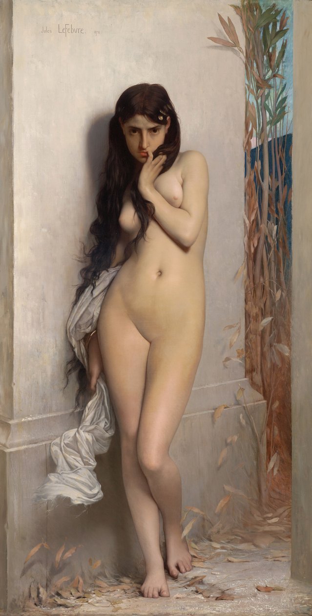 La Cigarra (National Gallery of Victoria, Melbourne, 1872. Olje på klut, 186,7 x 123,8 cm) .jpg av Jules Joseph Lefebvre