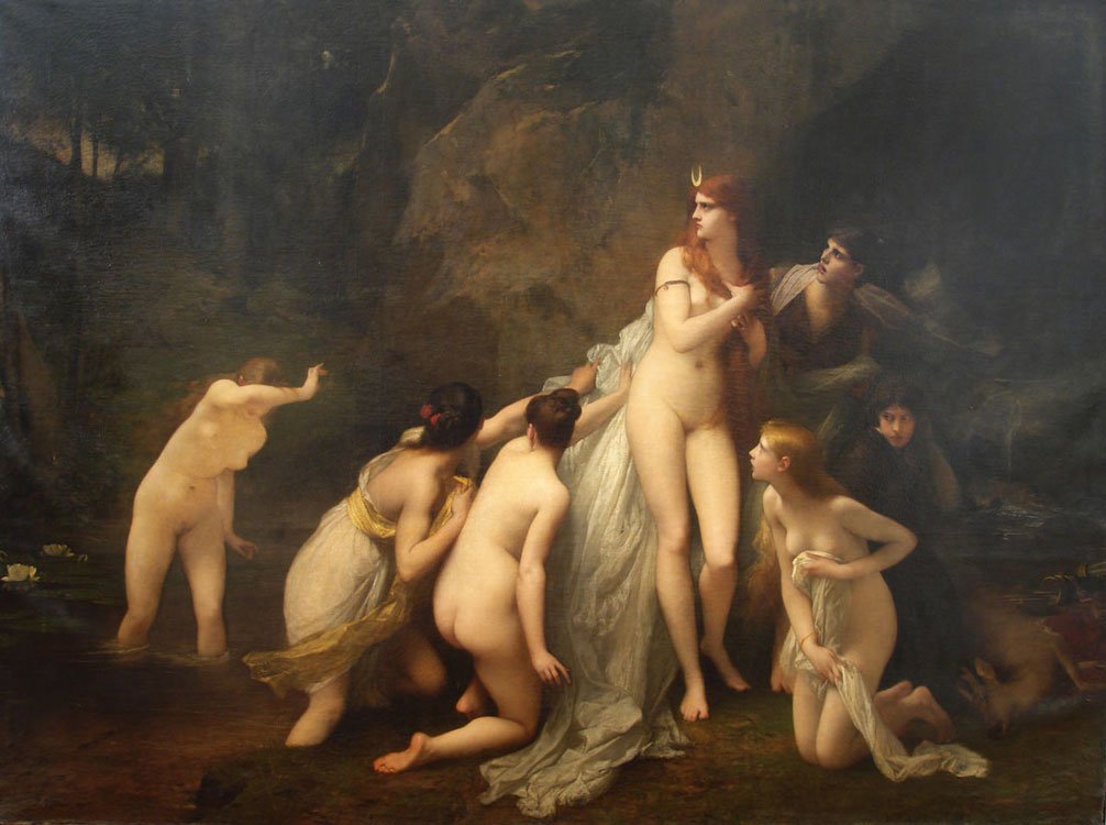 Diana overrasket av Jules Joseph Lefebvre