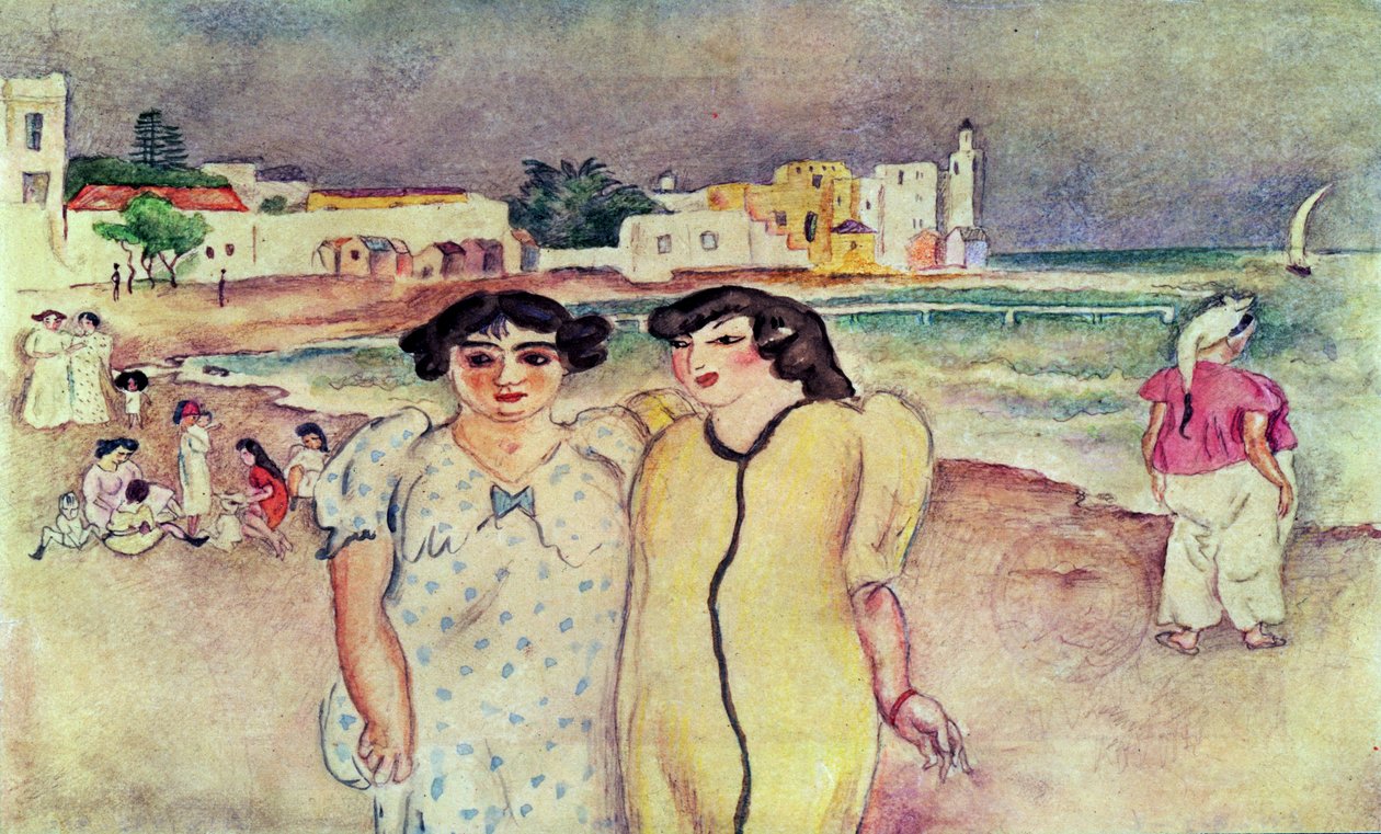 En strand i Tunis av Jules Pascin