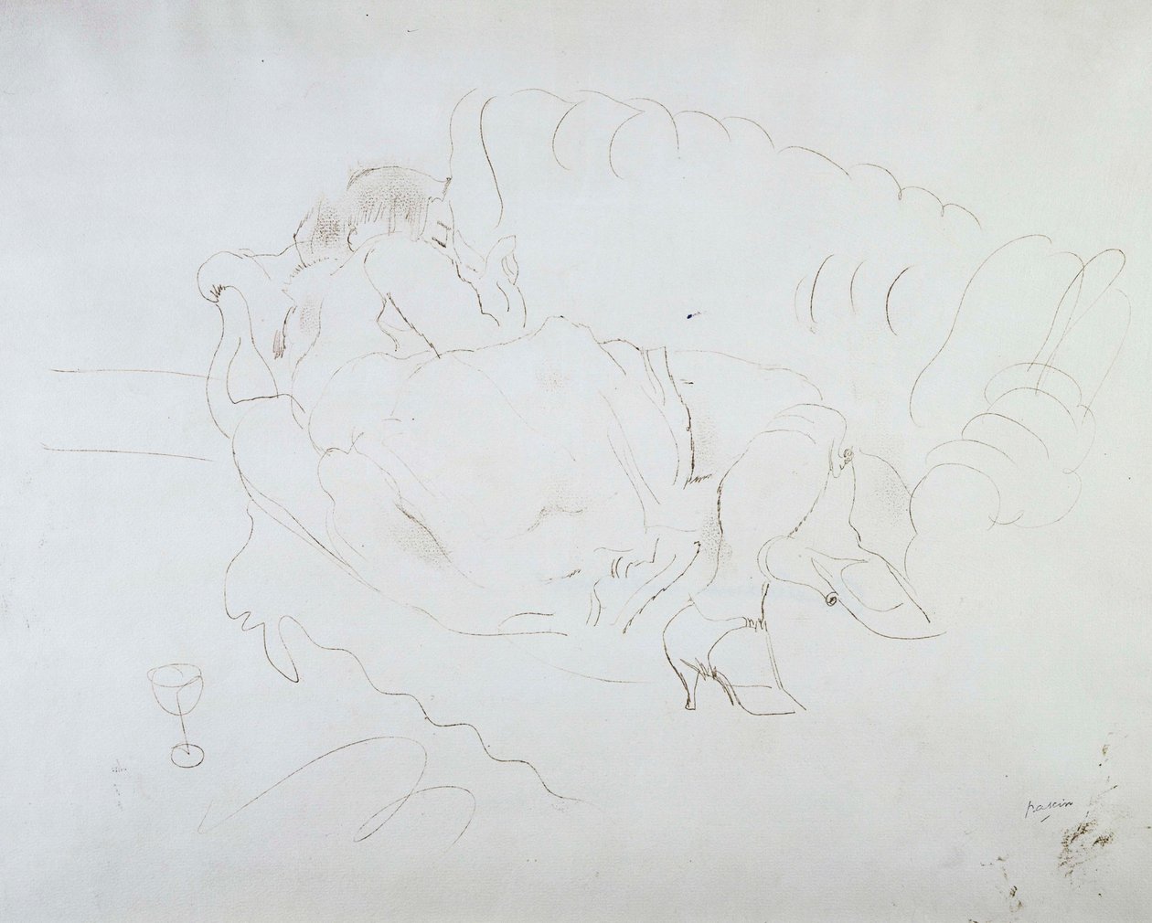 Amerikansk sovende av Jules Pascin