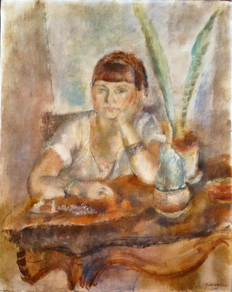 Portrett av Mimi Laurent av Jules Pascin