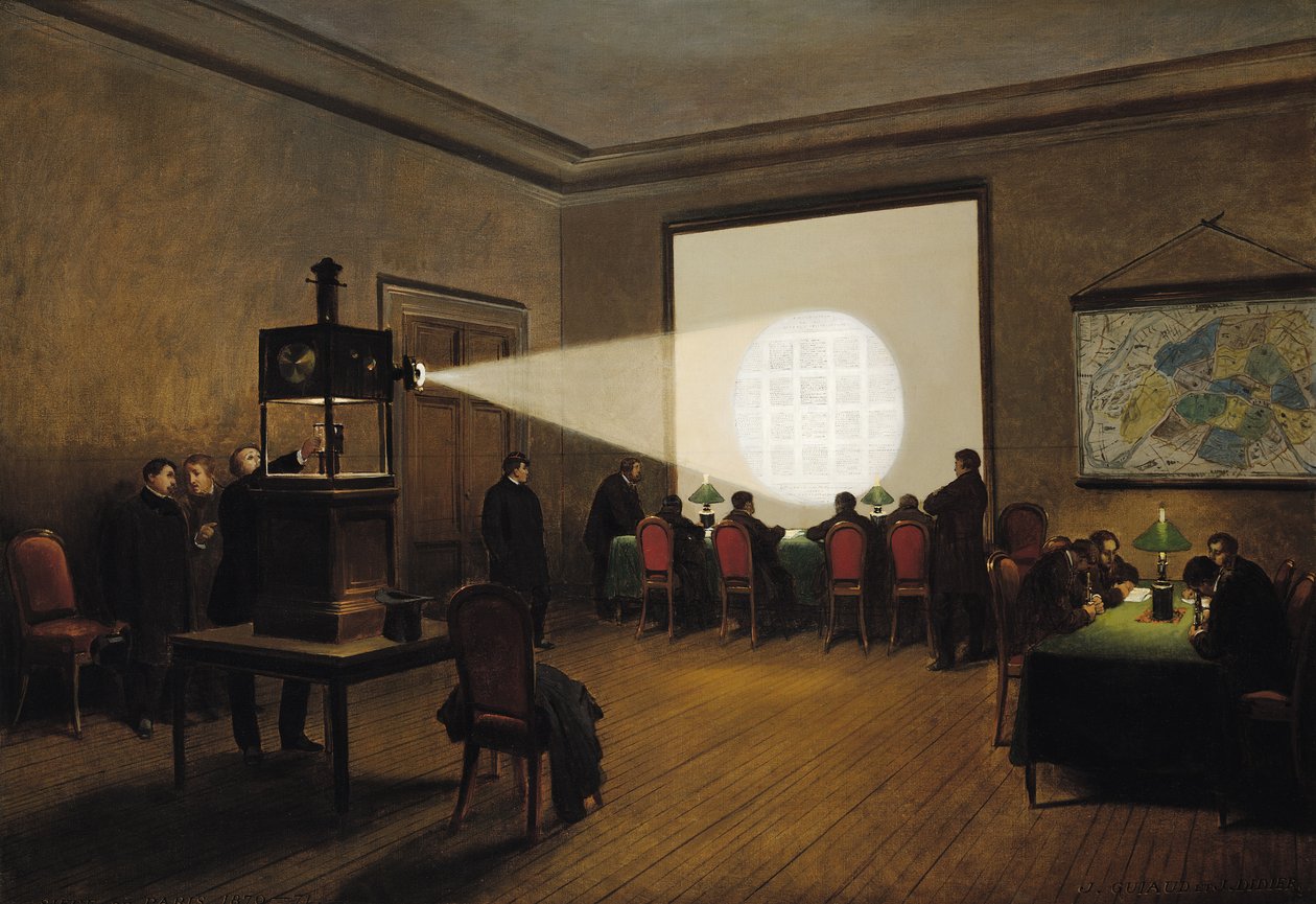 Overføring av telegrafer ved Central Telegraph Office, november 1870 av Jules Didier