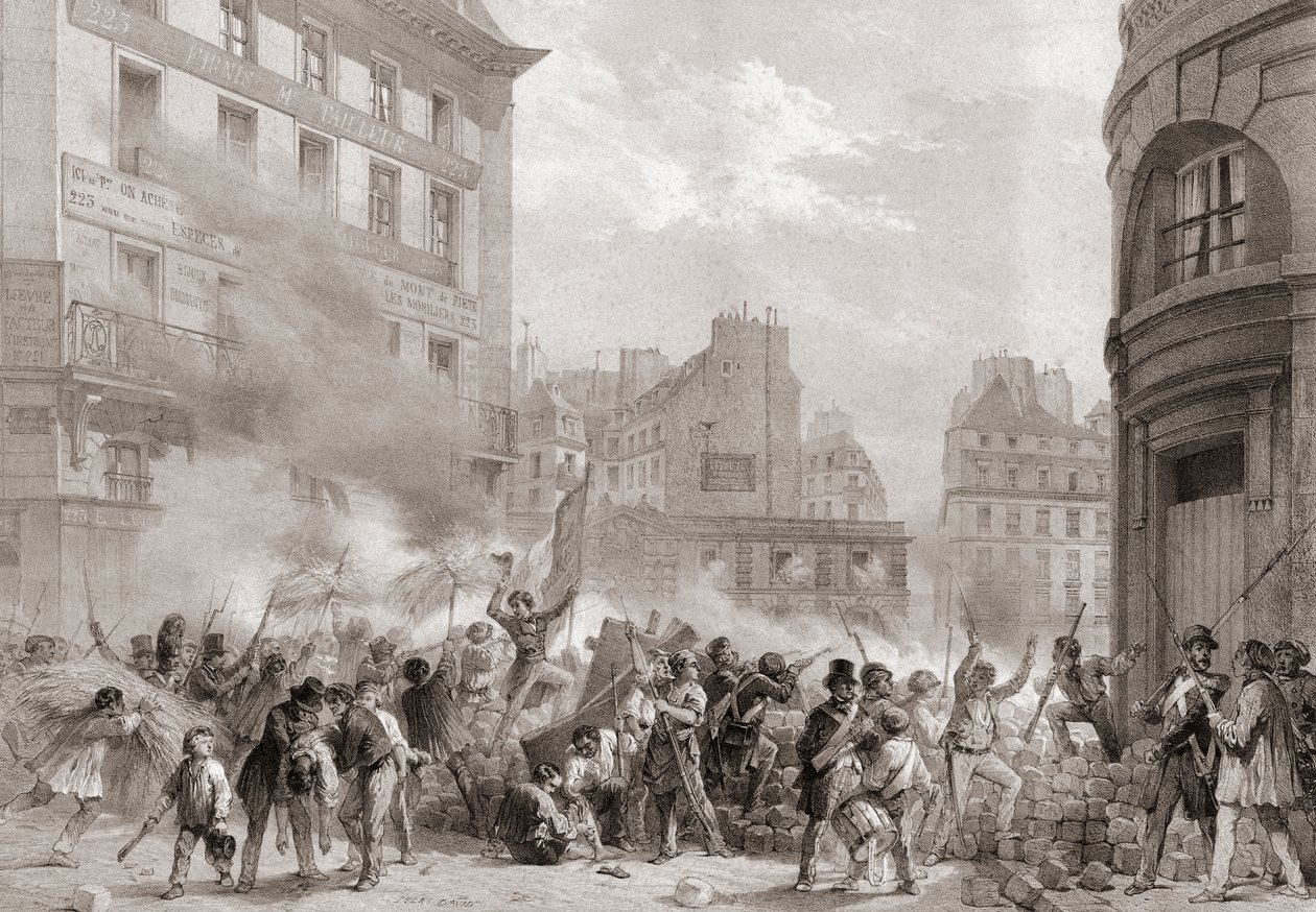 1848-revolusjonen, Frankrike av Jules (after) David