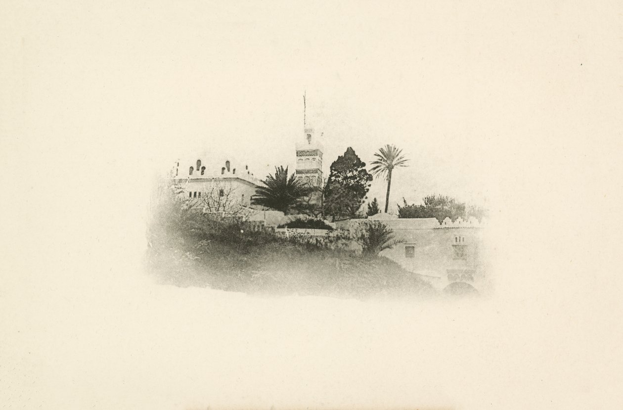 Et av Jules Gervais-Courtellemonts utsikter over Algerie (s/h-bilde) av Jules (after) Gervais-Courtellemont