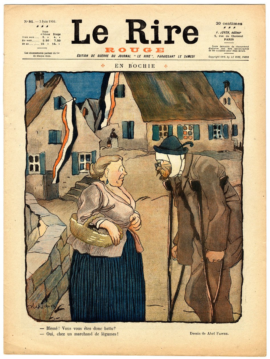 Cover av "" The Red Laughter", Satirical in Colors av Jules Abel Faivre