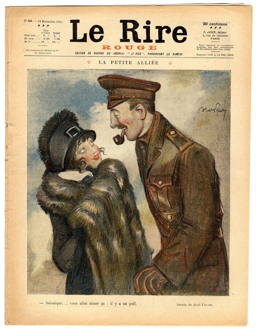 Cover av "" The Red Laughter", Satirical in Colors av Jules Abel Faivre