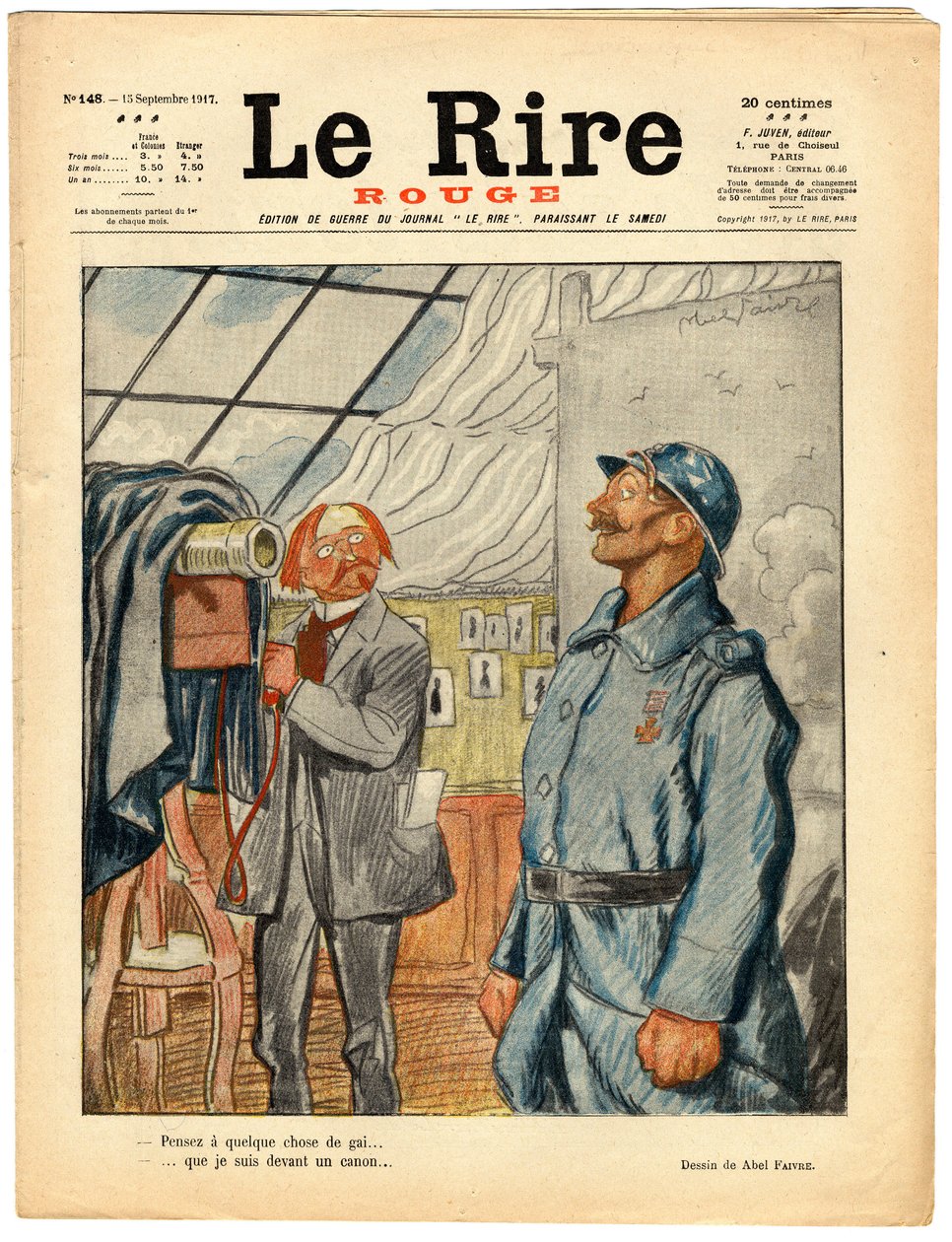 Cover av "" The Red Laughter", Satirical in Colors av Jules Abel Faivre