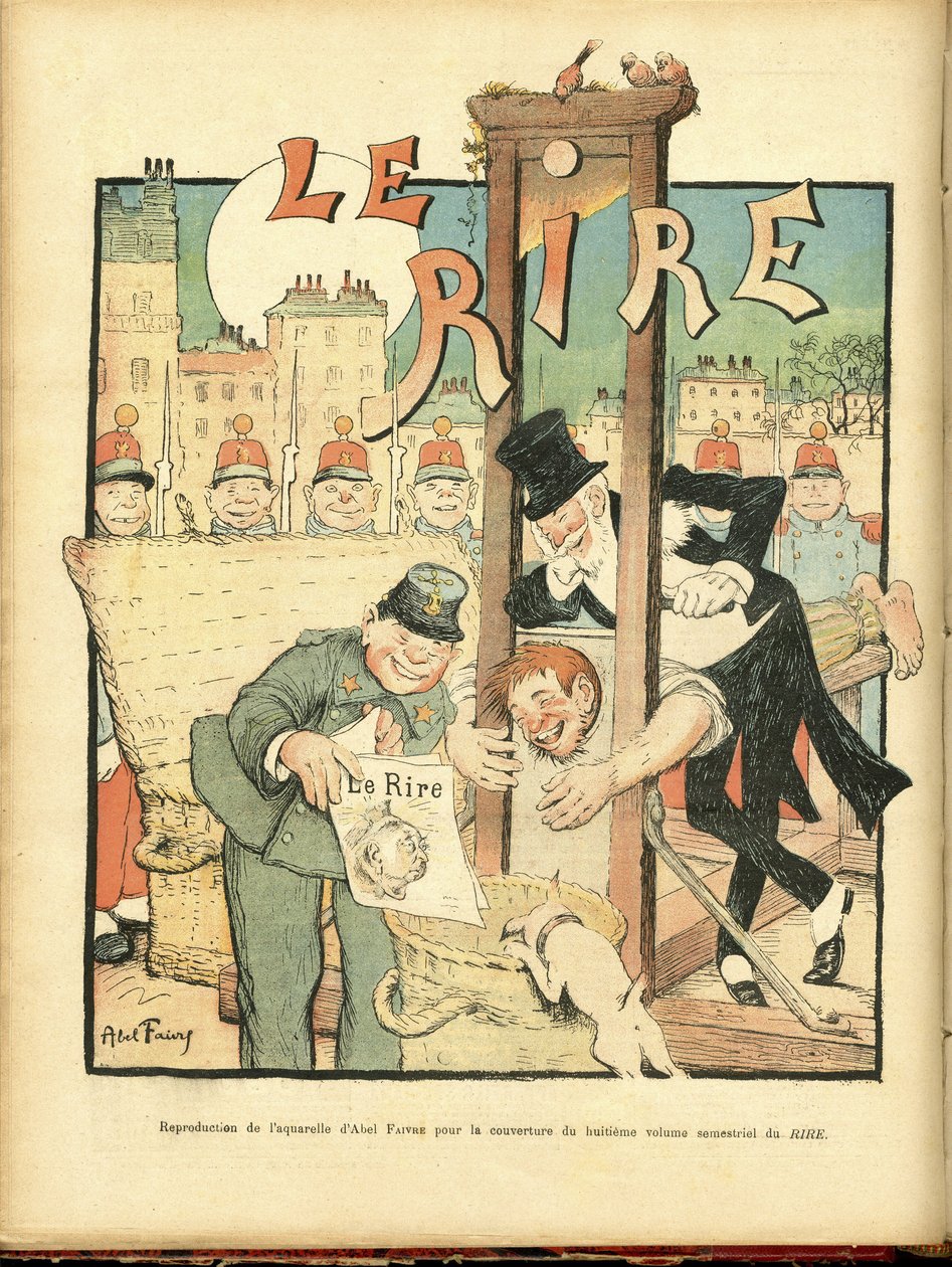 Illustrasjon av Abel Faivre (1867-1945) for omslaget til Le Rire av Jules Abel Faivre