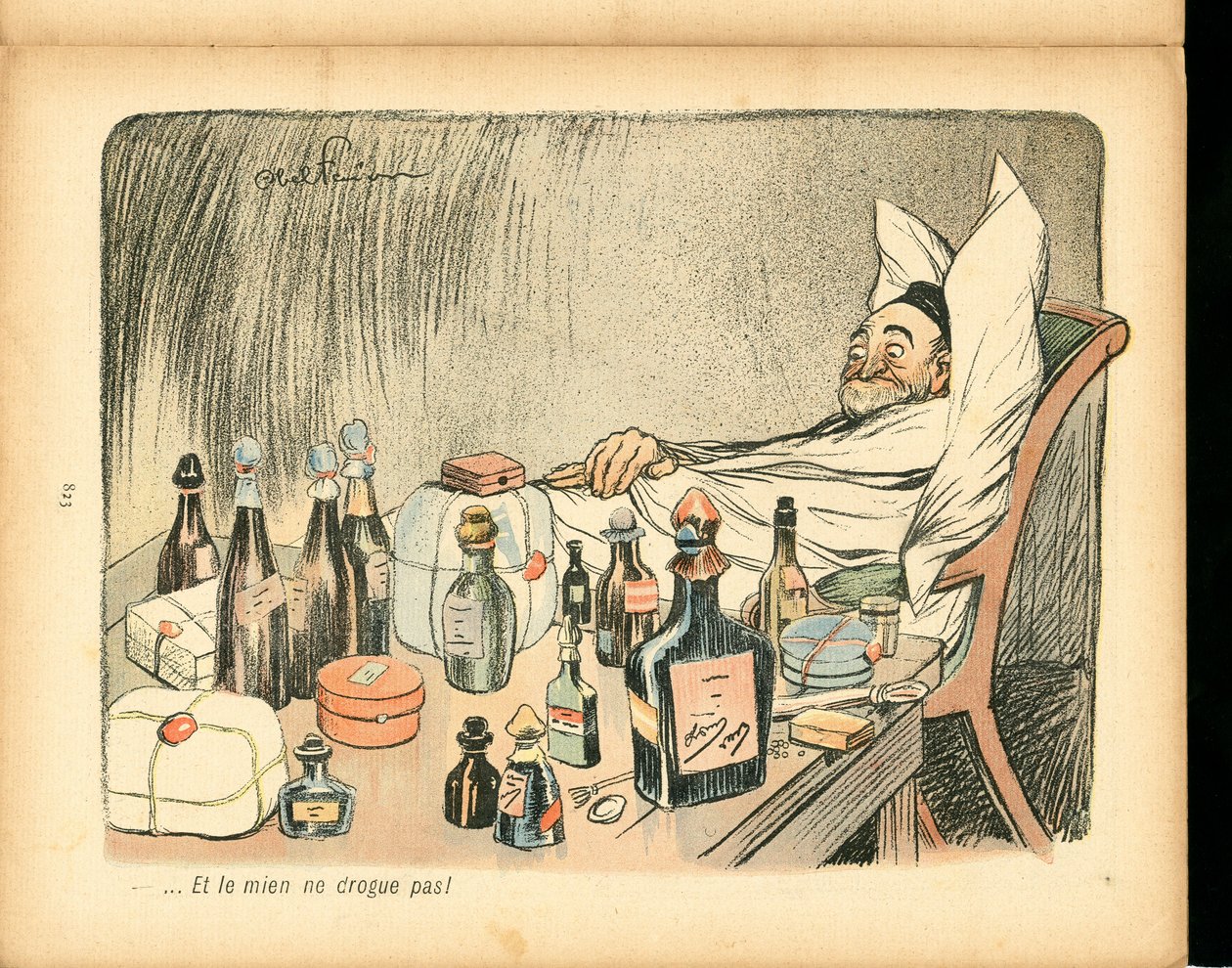 L'Plate au beurre, nummer 51, satirisk i farger av Jules Abel Faivre