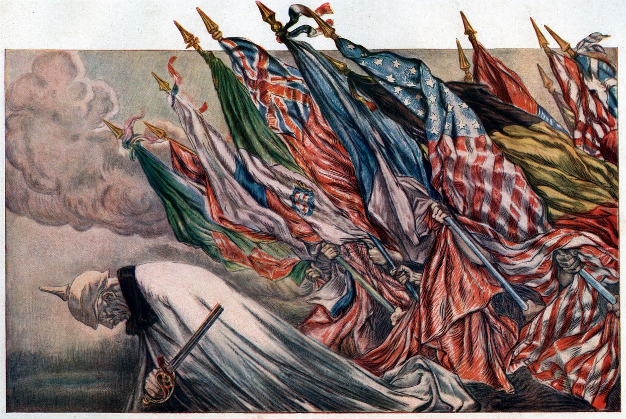 Plakat for "4th Loan de la Defense Nationale" 1918 (plakat) av Jules Abel Faivre