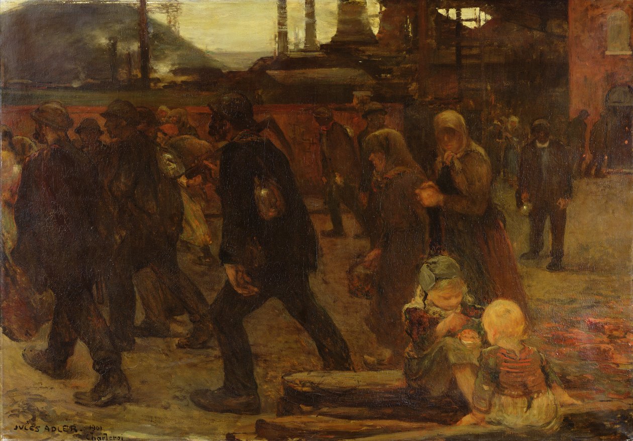 Gruvearbeidere av Jules Adler