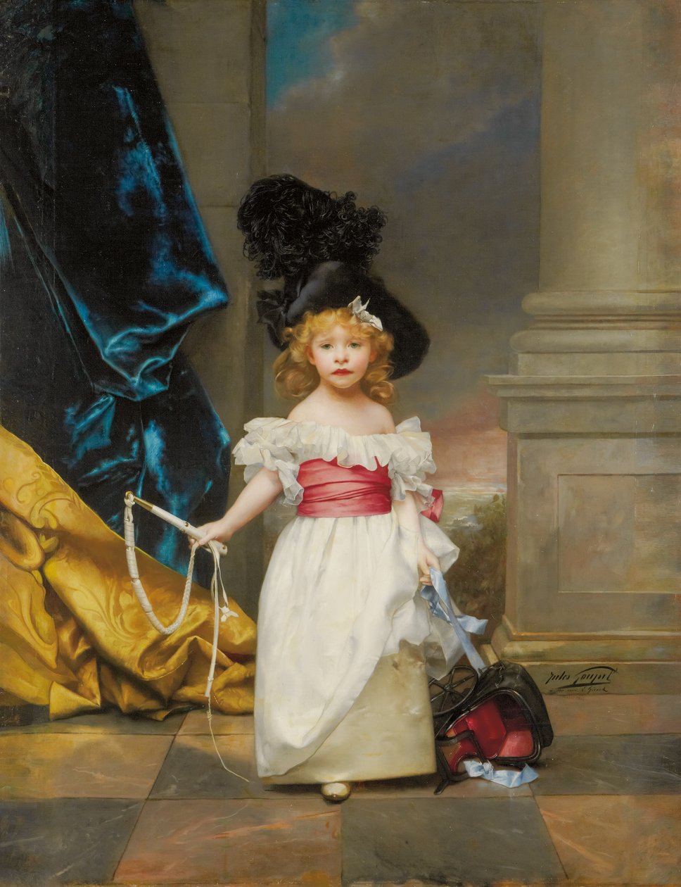 Portrett av Therese Girard i alderen tre år og syv måneder, 1882 av Jules Adolphe Goupil