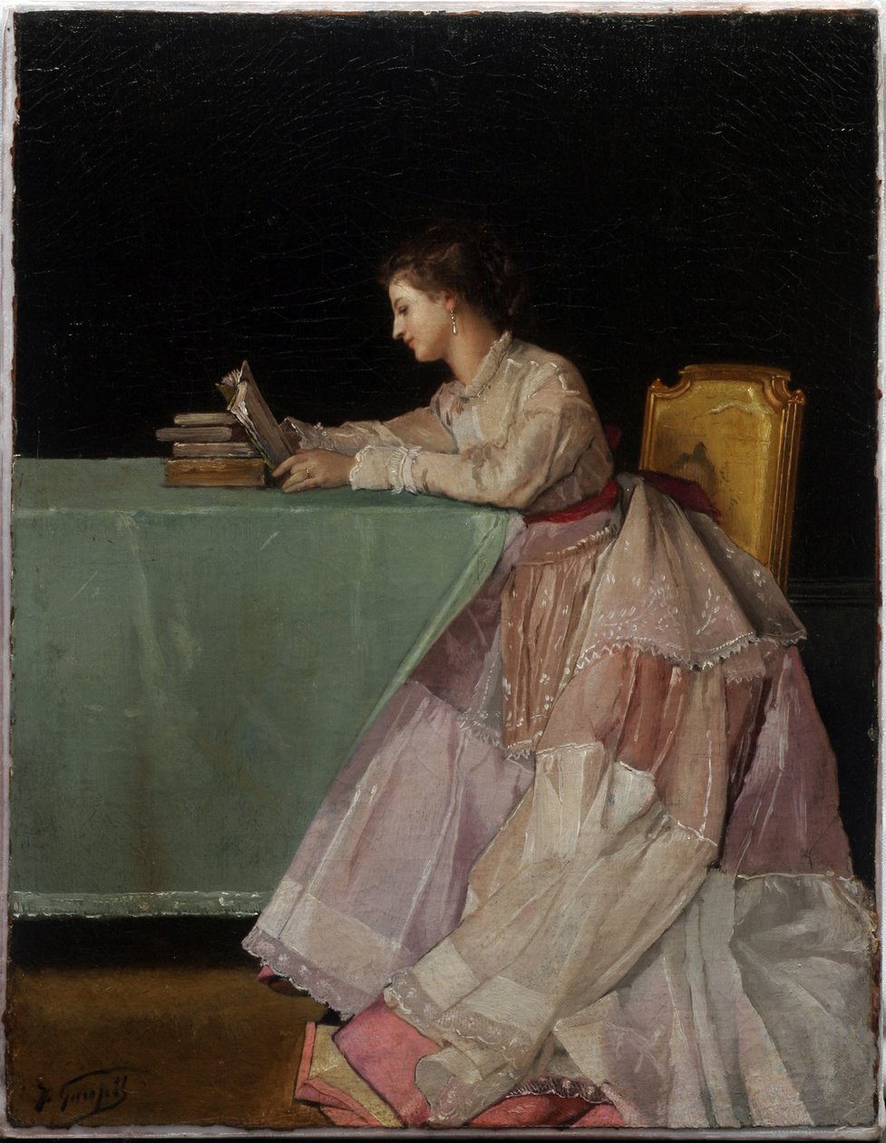 Sittende kvinne av Jules Adolphe Goupil