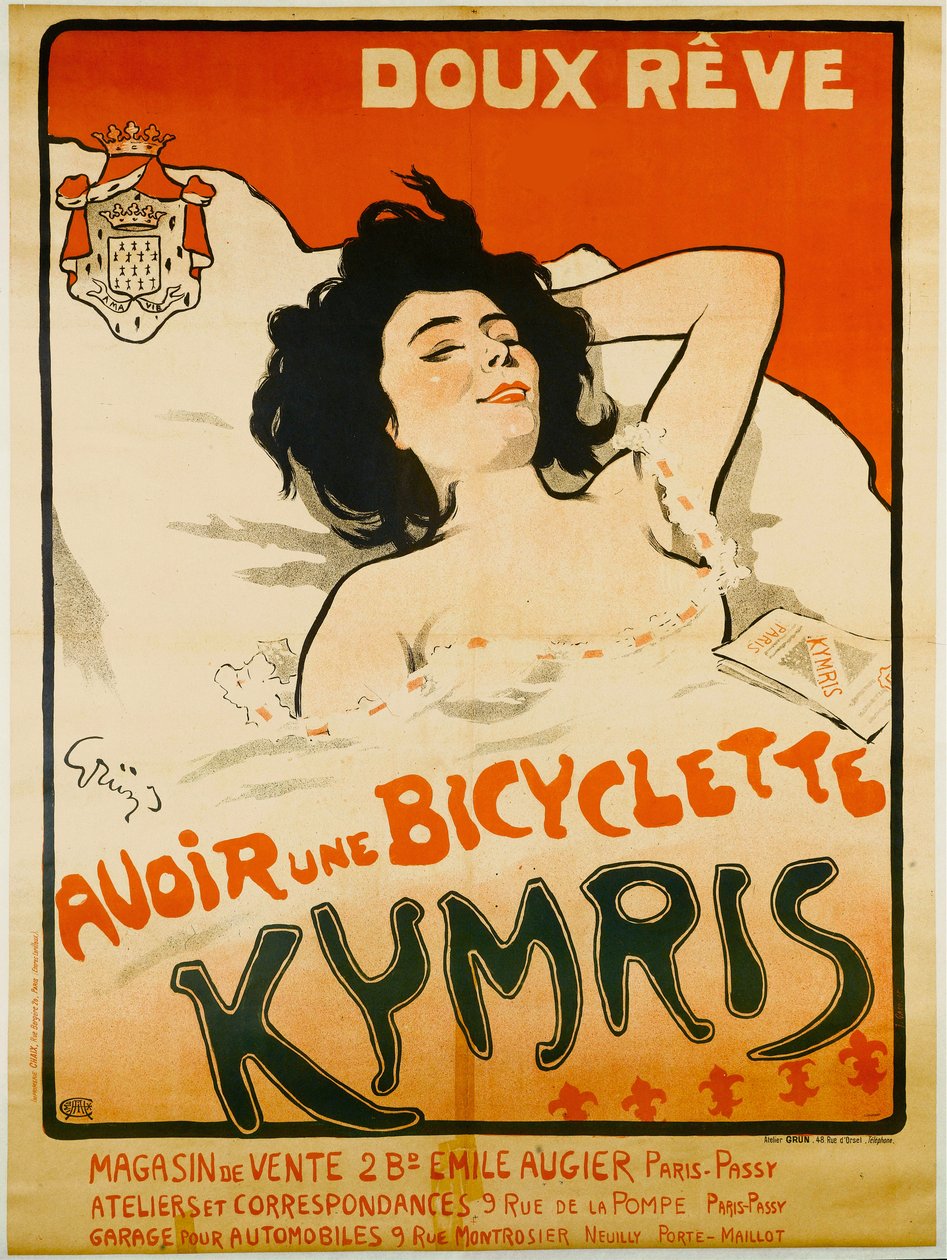 Drøm søtt. Ha en Kymris-sykkel, ca. 1898. av Jules Alexandre Grün