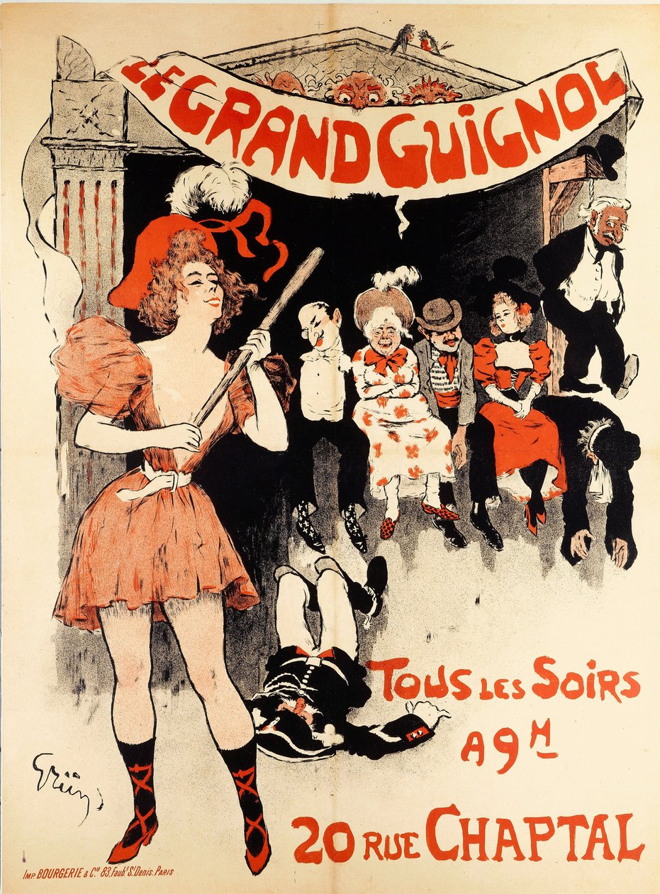 The Grand Guignol, ca. 1898. av Jules Alexandre Grün