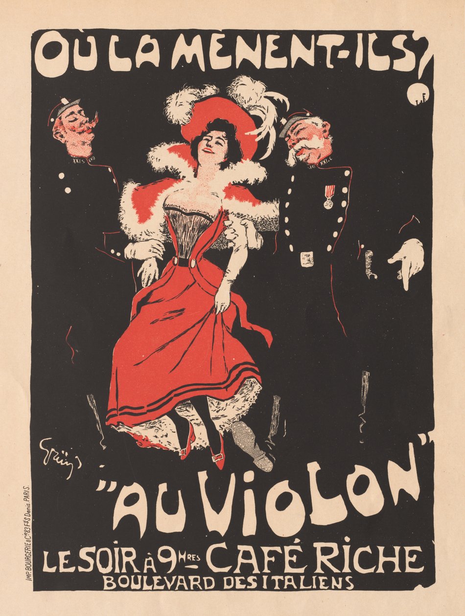 Plakatens mestere: Pl. 103 Café Reche av Jules Alexandre Grün