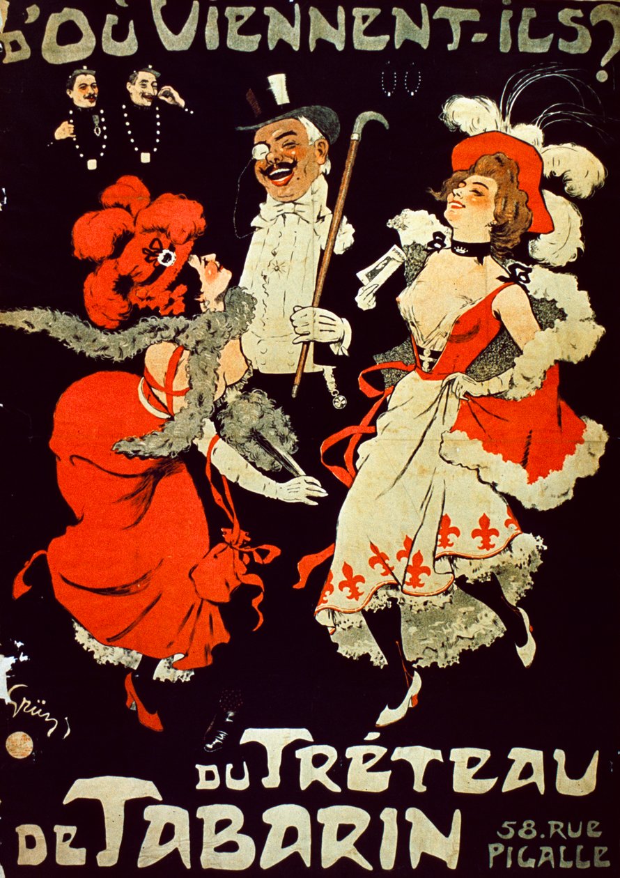 Fra Tabarin Trestle-plakaten av Jules Alexandre Gruen or Grun