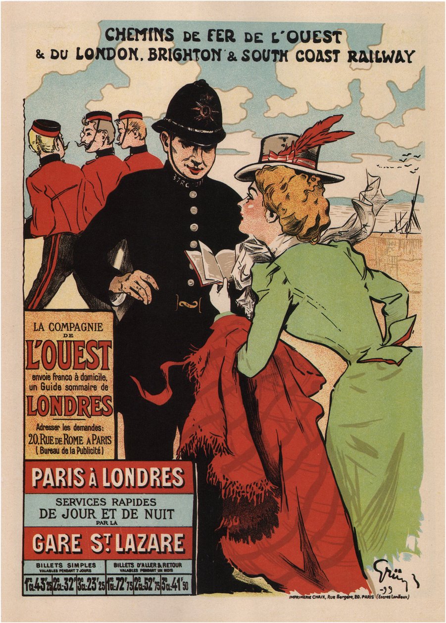 Paris London av Jules Alexandre Gruen or Grun