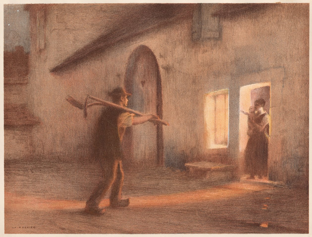 Return from the Fields, 1898-1899. av Jules Alexis Muenier