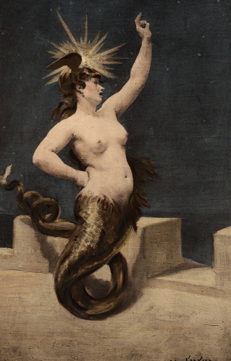 Den melusinske feen. Pantagruel. Illustrasjon av Jules Garnier. I «Rabelais og Jules Garniers verk» av Jules Arsene Garnier